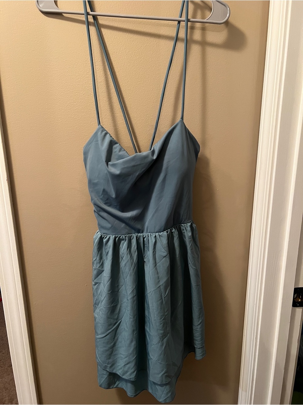 Halara Breezeful dress in dusty blue size large